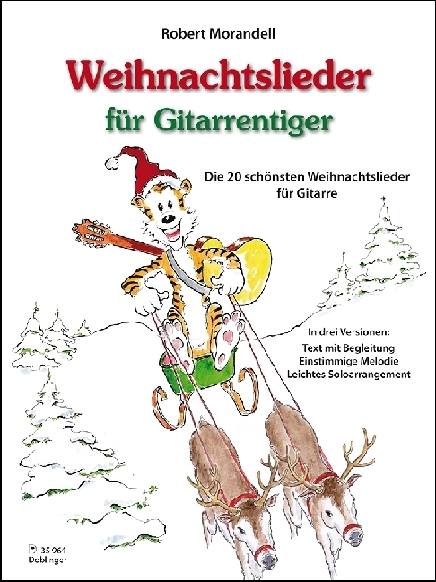 Cover: 9790012205951 | Weihnachtslieder für Gitarrentiger | Robert Morandell | 2017