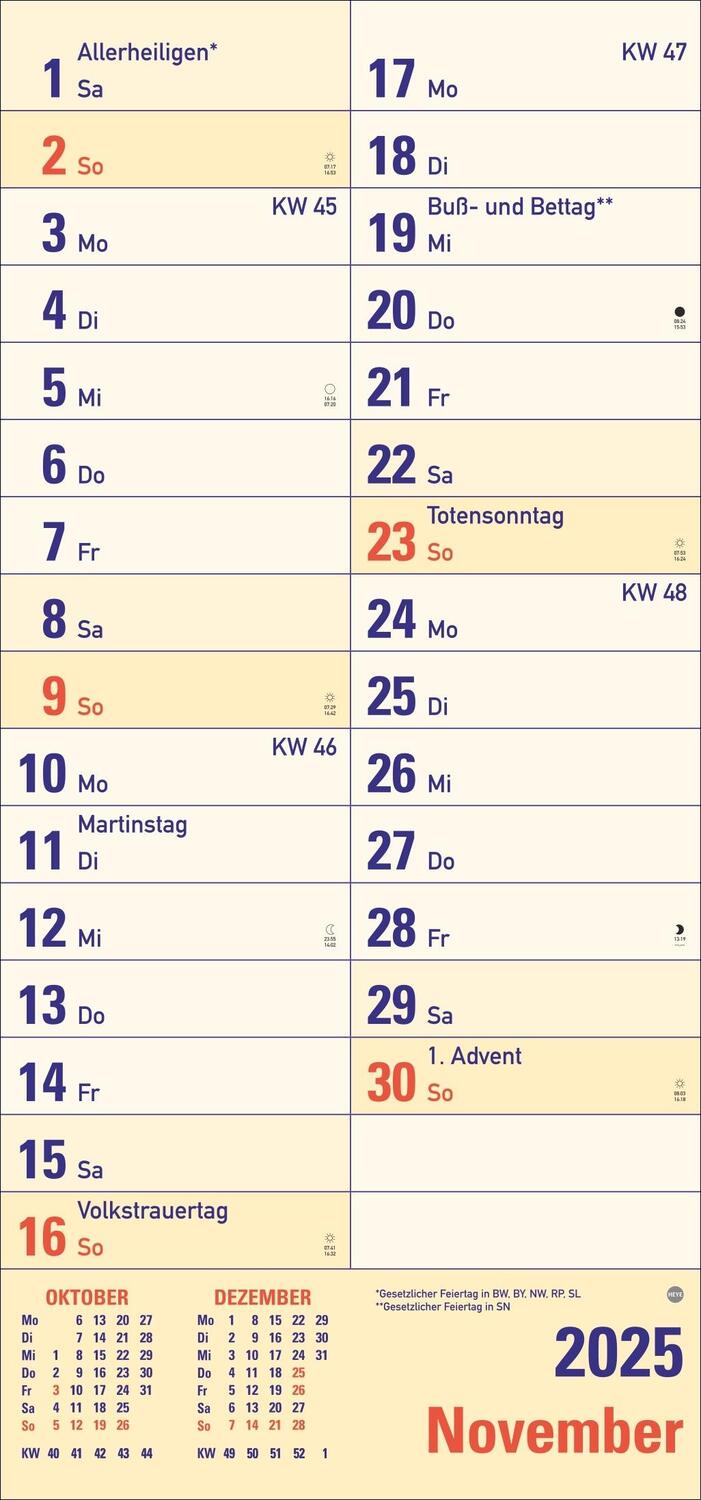 Bild: 9783756405695 | Großdruck Planer 2025 | Heye | Kalender | Bürokalender Heye | 14 S.