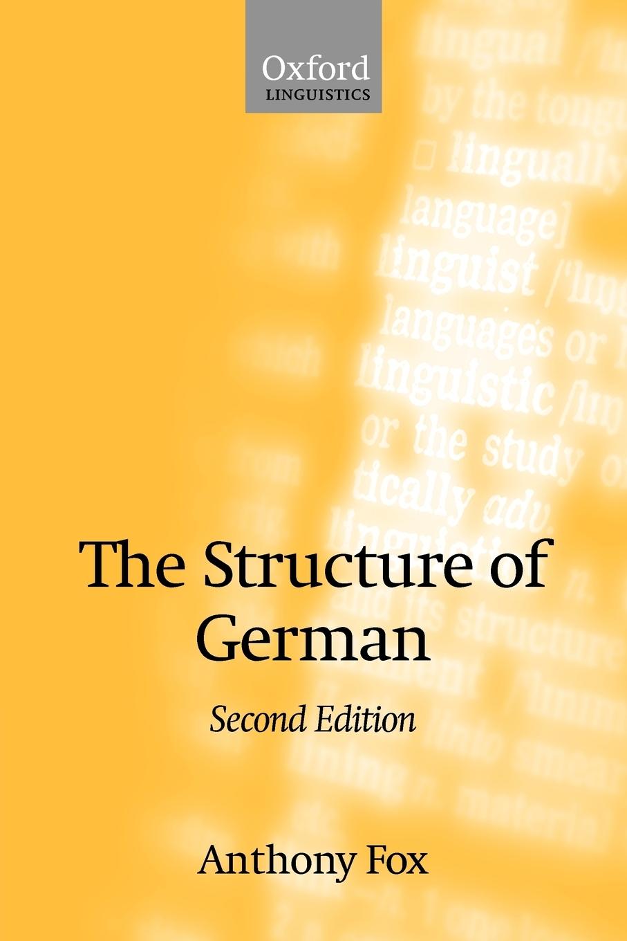 Cover: 9780199273997 | The Structure of German | Anthony Fox | Taschenbuch | Englisch | 2005