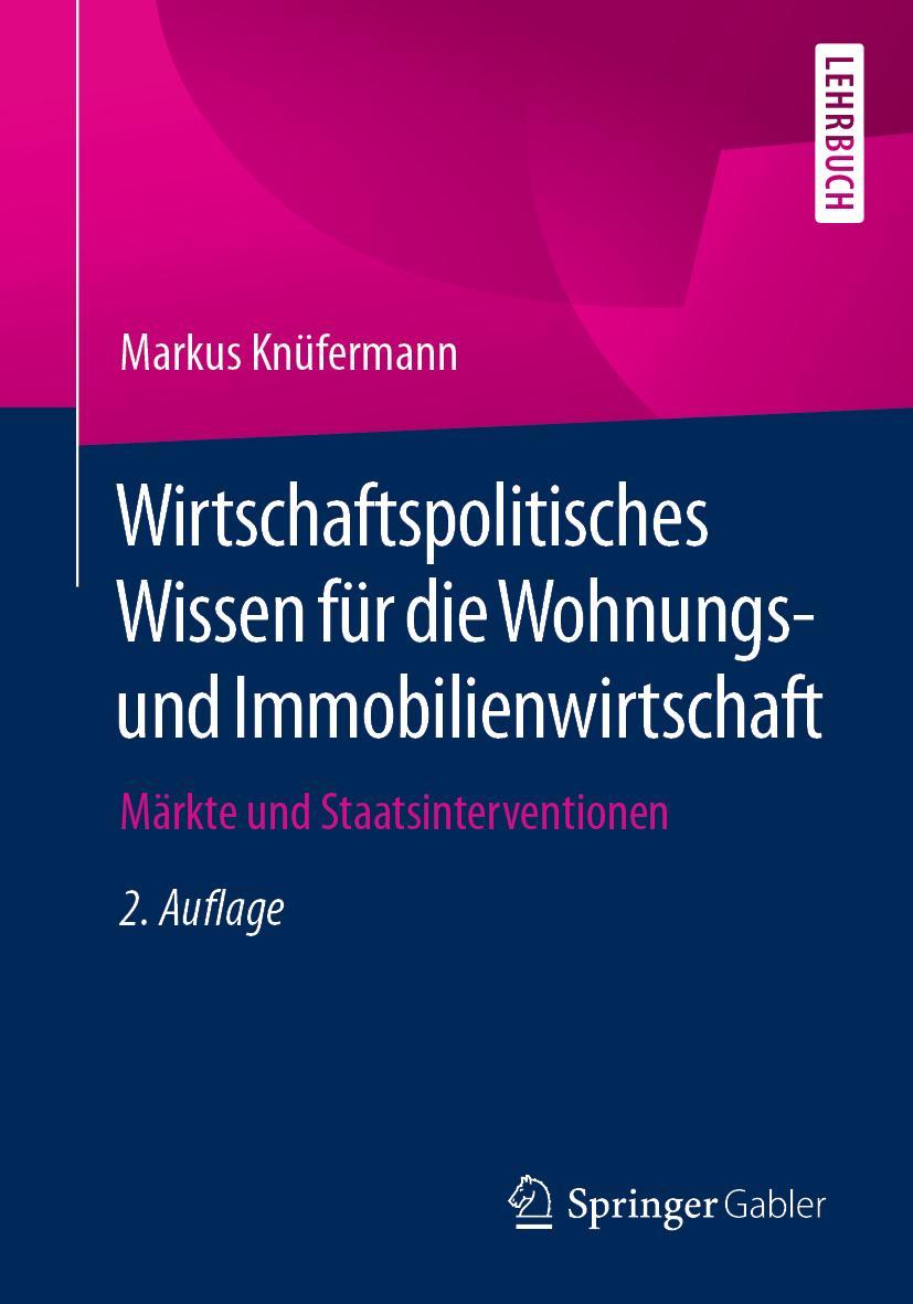 Cover: 9783658336073 | Wirtschaftspolitisches Wissen für die Wohnungs- und...