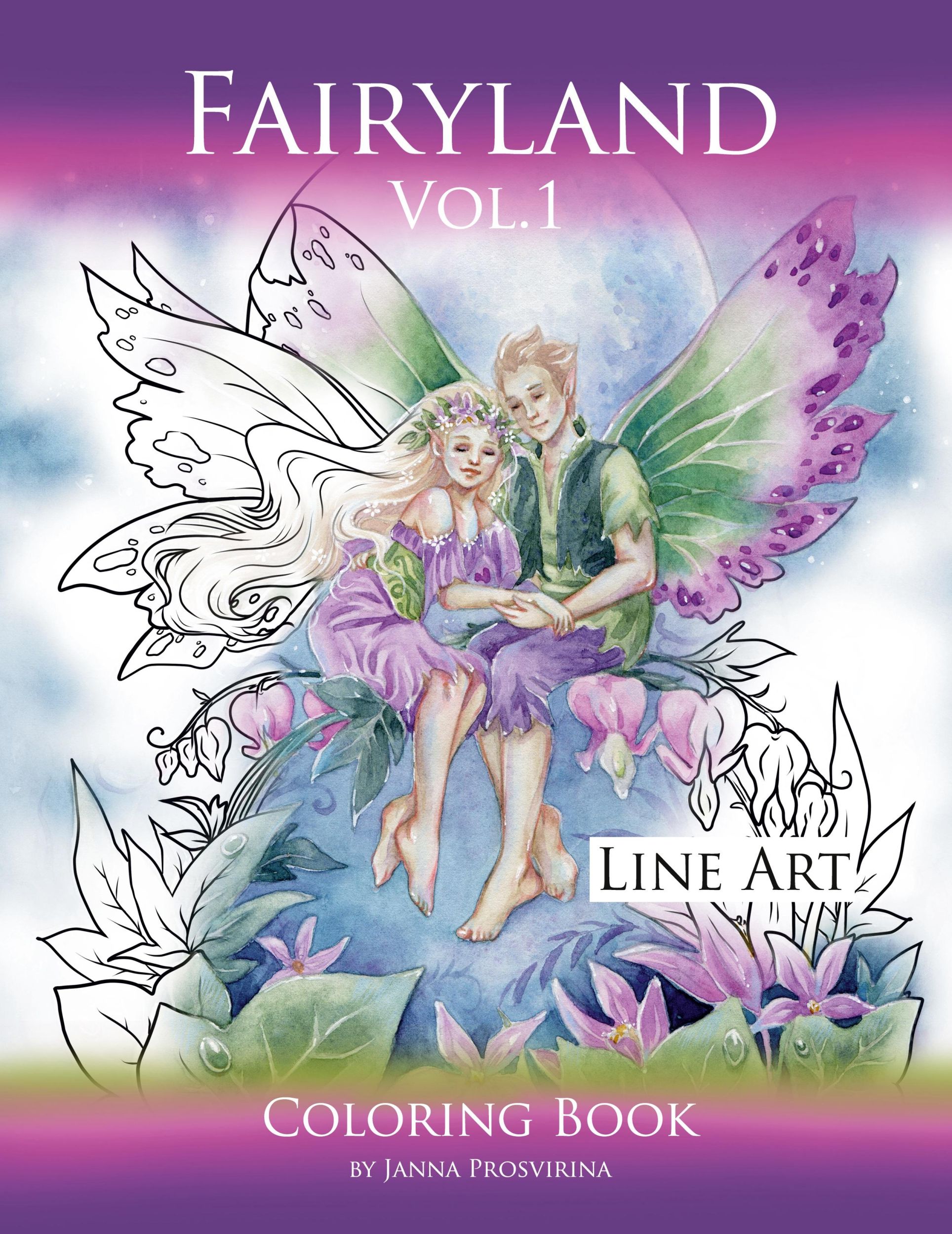 Cover: 9781471674631 | Fairyland Vol.1 | Line Art Coloring Book | Janna Prosvirina | Buch