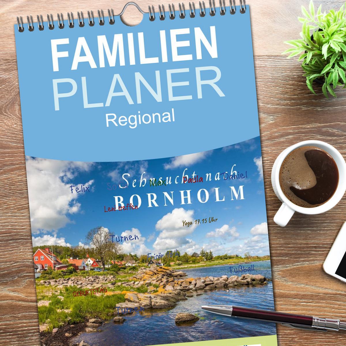 Bild: 9783457105412 | Familienplaner 2025 - Sehnsucht nach Bornholm mit 5 Spalten...