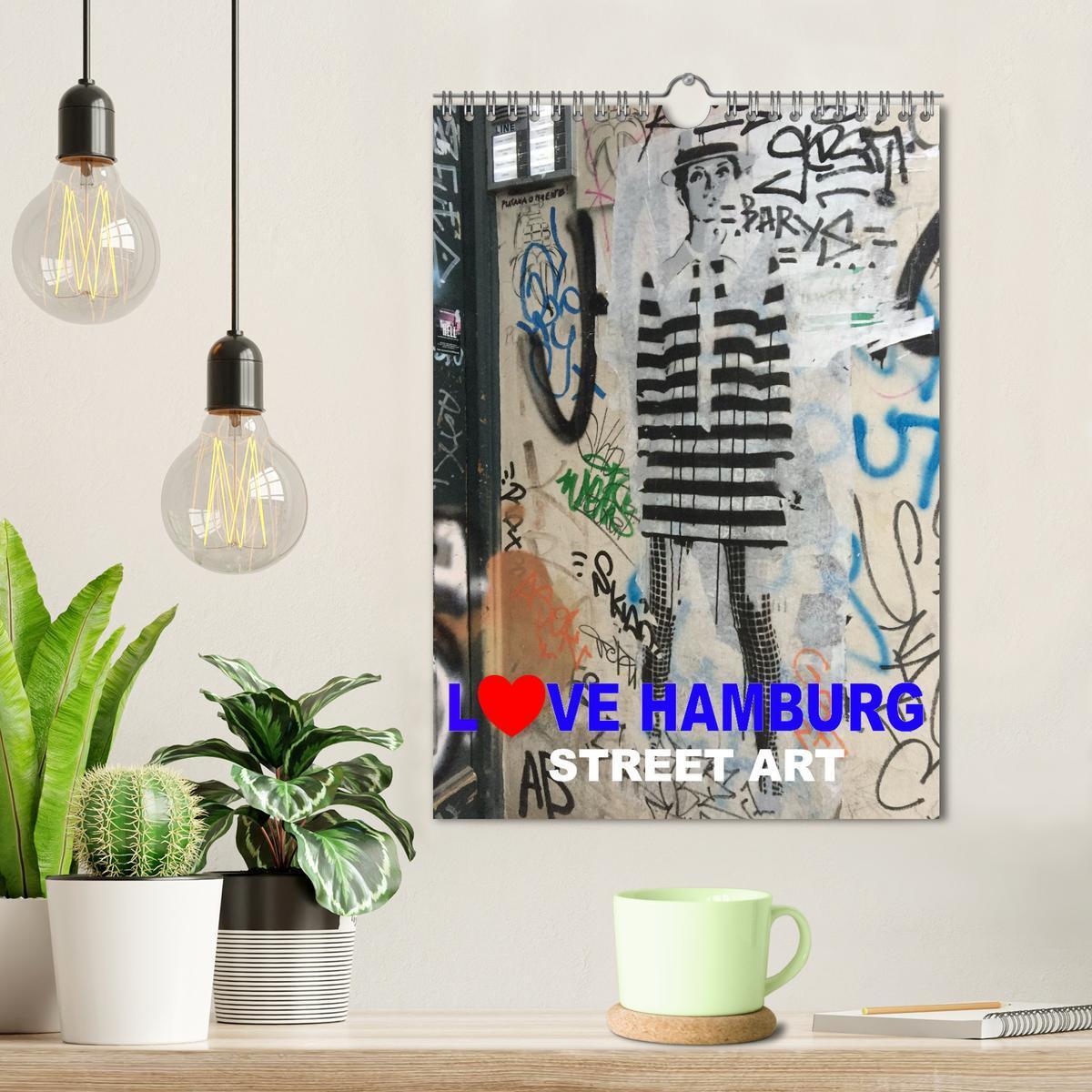 Bild: 9783435934805 | LOVE HAMBURG - STREET ART (Wandkalender 2025 DIN A4 hoch), CALVENDO...