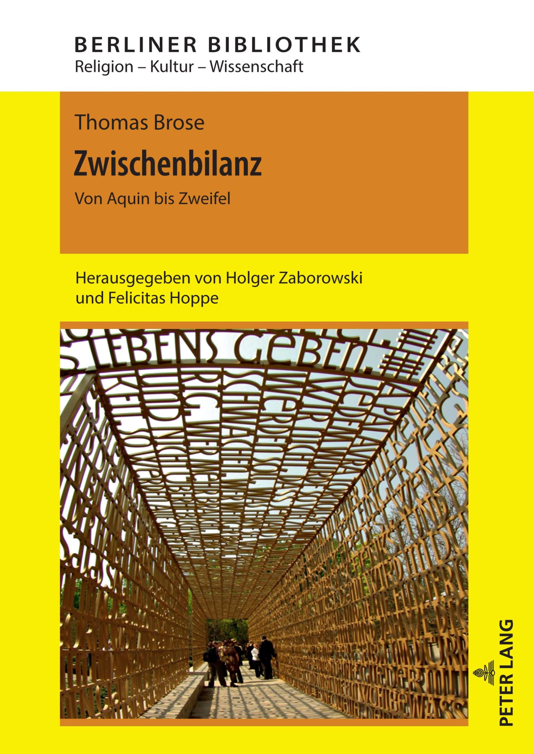 Cover: 9783631895184 | Zwischenbilanz | Von Aquin bis Zweifel | Thomas Brose | Buch | Deutsch