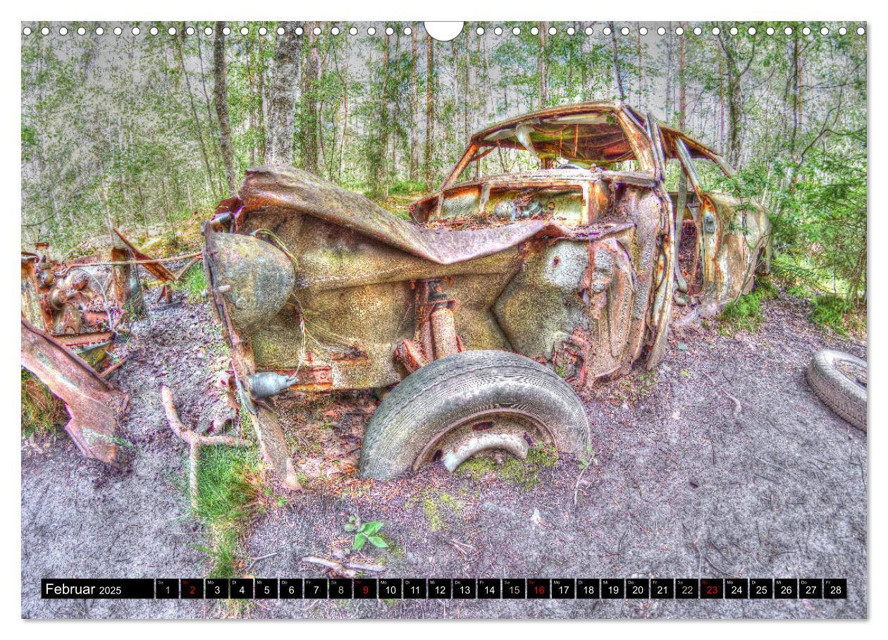 Bild: 9783383938795 | Autofriedhof Ryd (Wandkalender 2025 DIN A3 quer), CALVENDO...