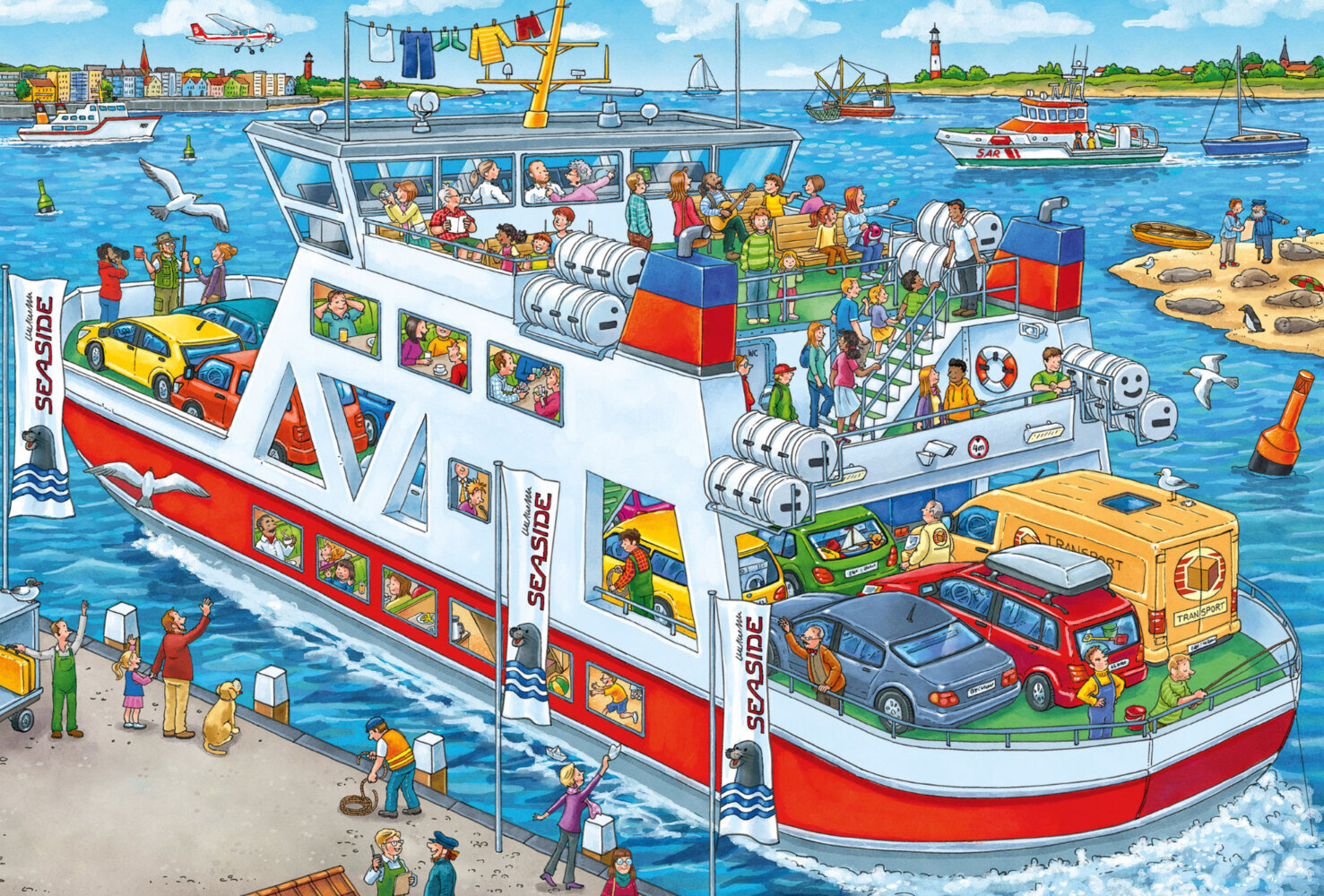 Bild: 4001504564186 | Wo ist das kleine Segelboot? (Puzzle) | Kinderpuzze 3x24 Teile | Spiel