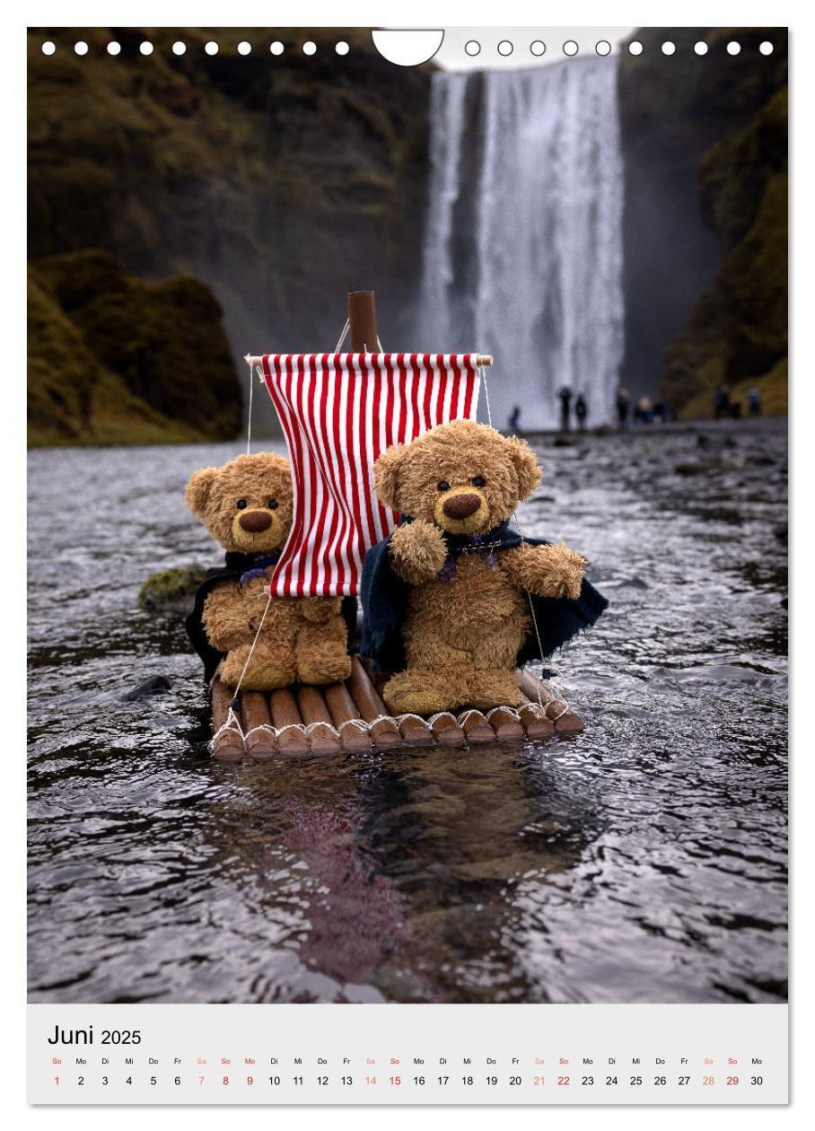 Bild: 9783457136959 | Travelling Teddy in Island (Wandkalender 2025 DIN A4 hoch),...