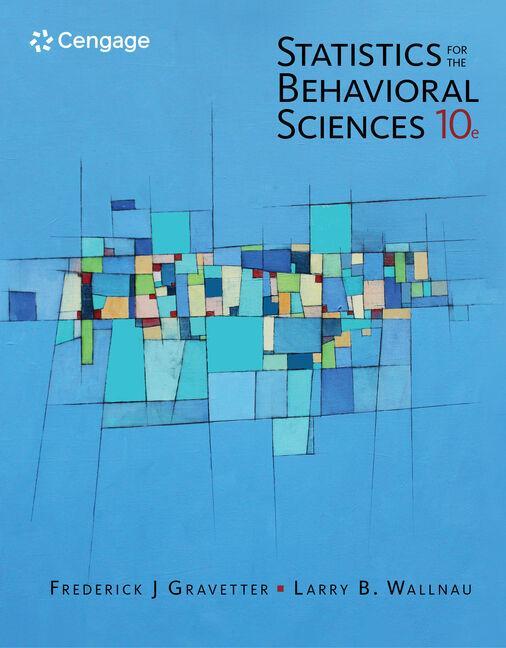 Cover: 9781305504912 | Statistics for The Behavioral Sciences | Frederick Gravetter (u. a.)