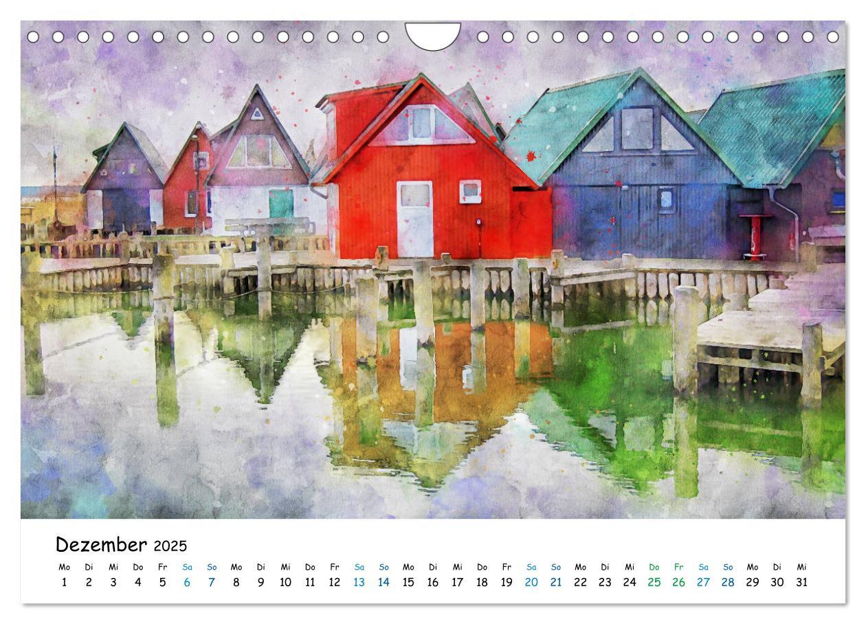 Bild: 9783435145140 | Aquarell Illustrationen vom Darß (Wandkalender 2025 DIN A4 quer),...