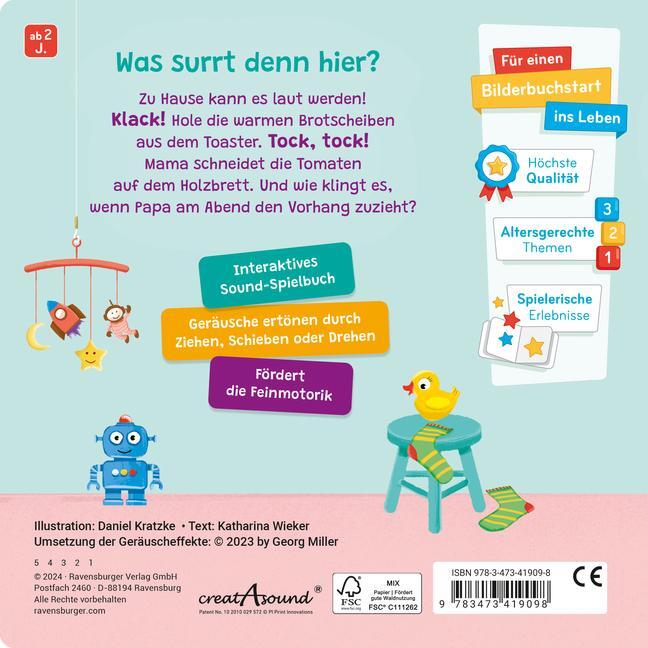 Bild: 9783473419098 | Spielen, Hören, Staunen: Zuhause. Ein Sound-Spielbuch ohne Batterie...