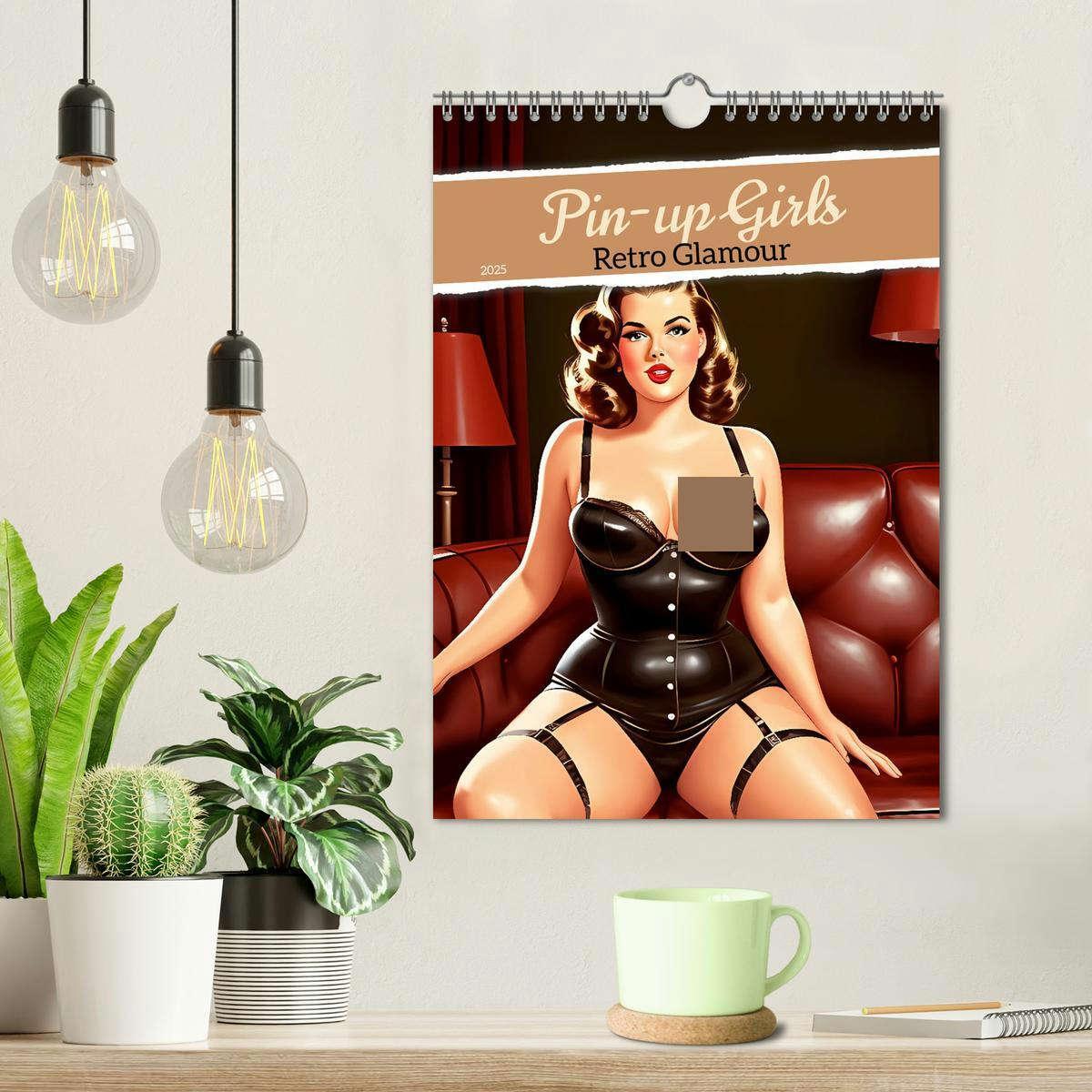 Bild: 9783383808449 | Pin-up Girls - Retro Glamour (Wandkalender 2025 DIN A4 hoch),...