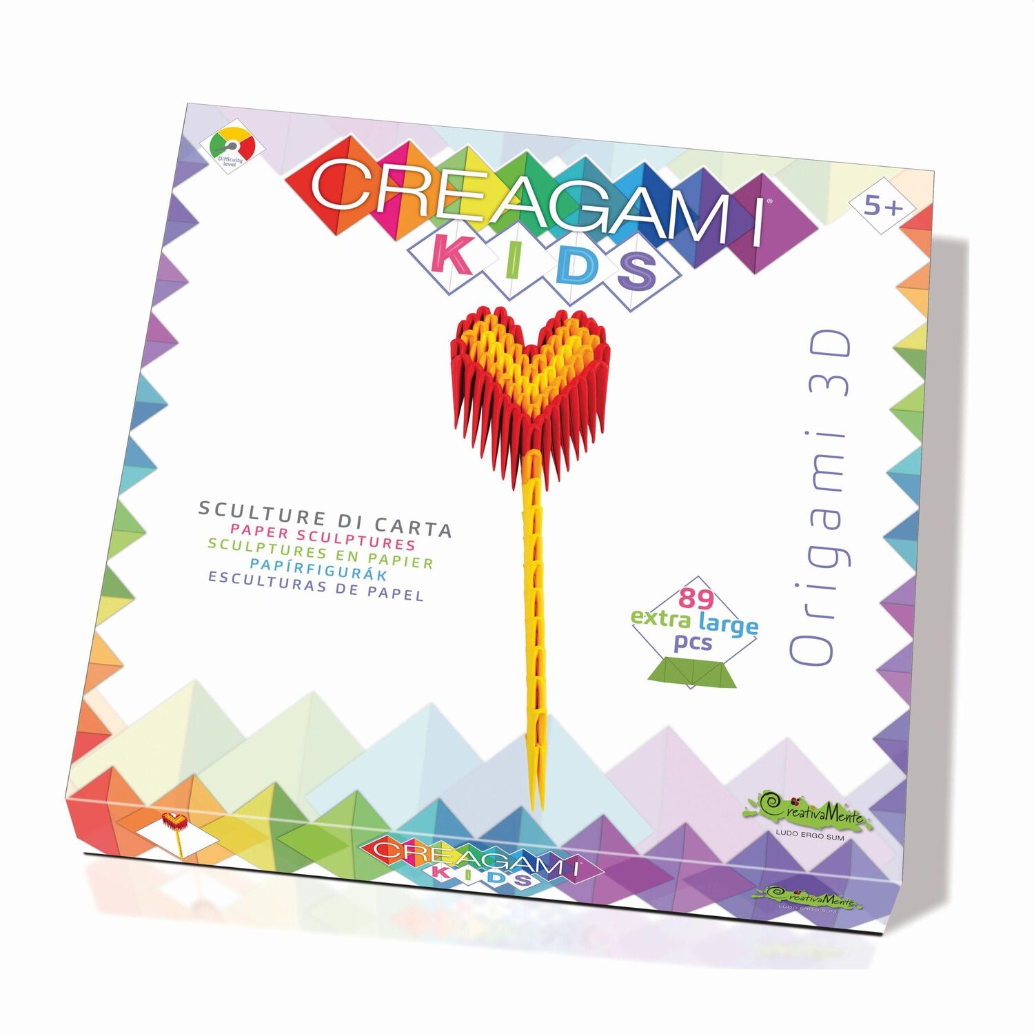 Cover: 8032591788410 | CREAGAMI - Origami 3D KIDS Herz 89 Teile | Creagami | Spiel | Deutsch