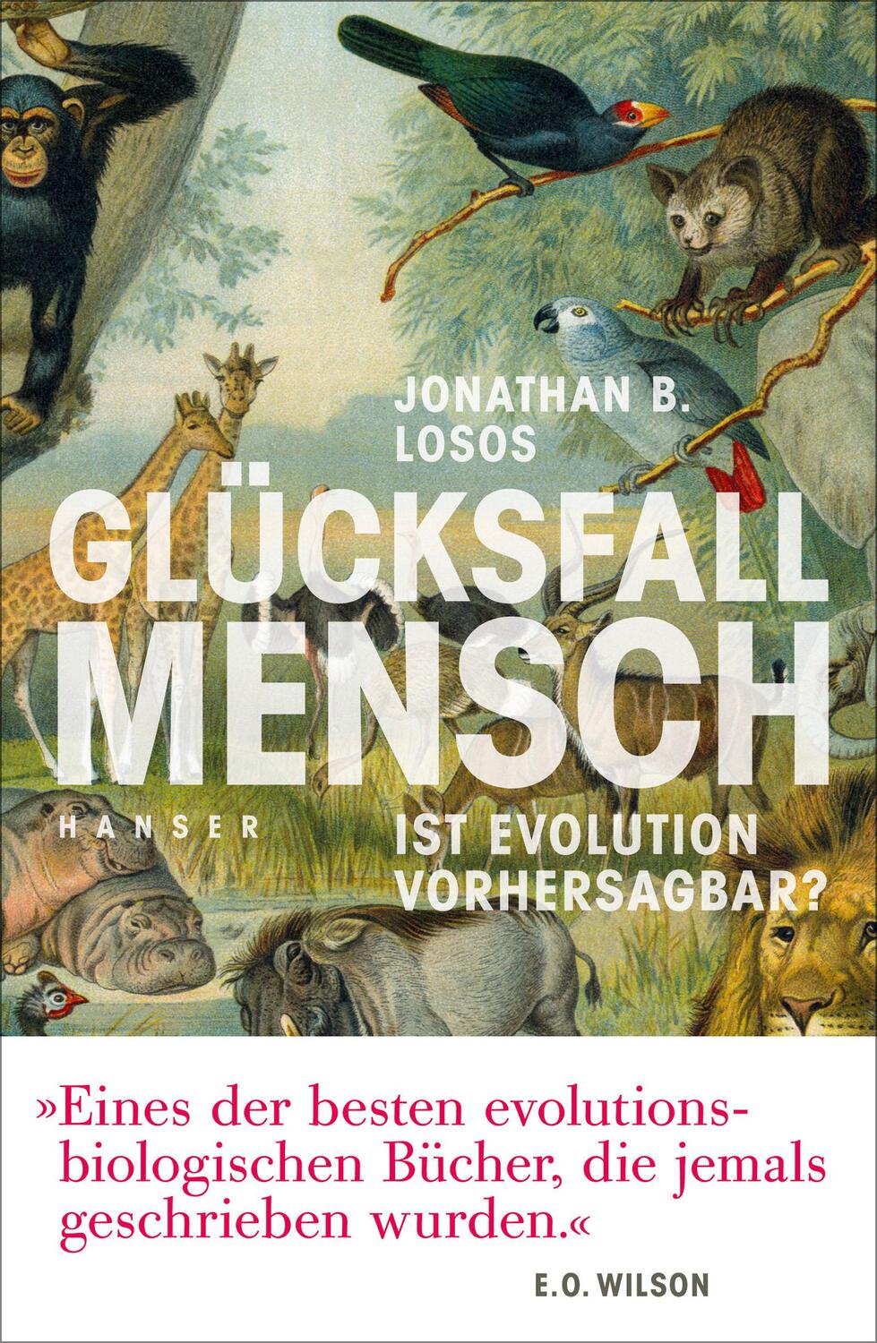 Cover: 9783446258426 | Glücksfall Mensch | Ist Evolution vorhersagbar? | Jonathan B. Losos