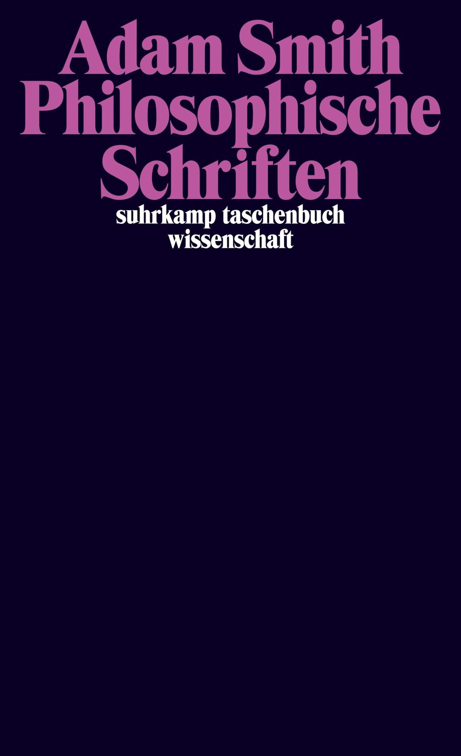 Cover: 9783518300008 | Philosophische Schriften | Adam Smith | Taschenbuch | 310 S. | Deutsch