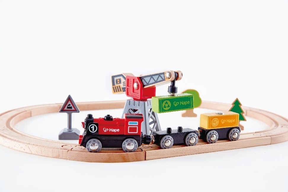 Bild: 6943478021822 | Hape Frachtlieferung-Eisenbahn, Kreis | Stück | Deutsch | 2019