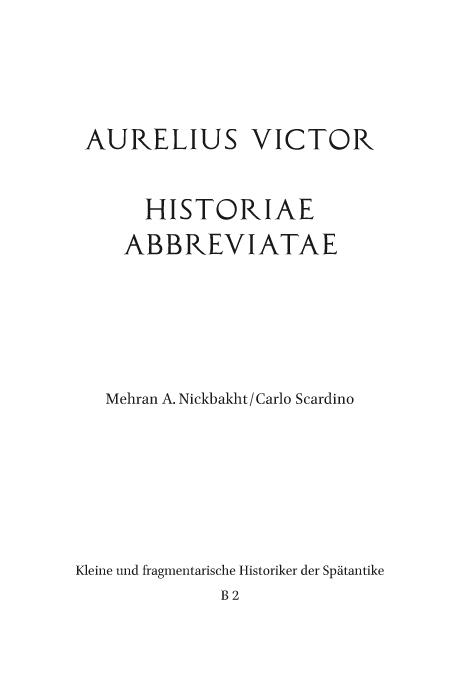 Cover: 9783506702753 | Aurelius Victor | PD Dr. Carlo Scardino | Buch | XXX | Deutsch | 2021