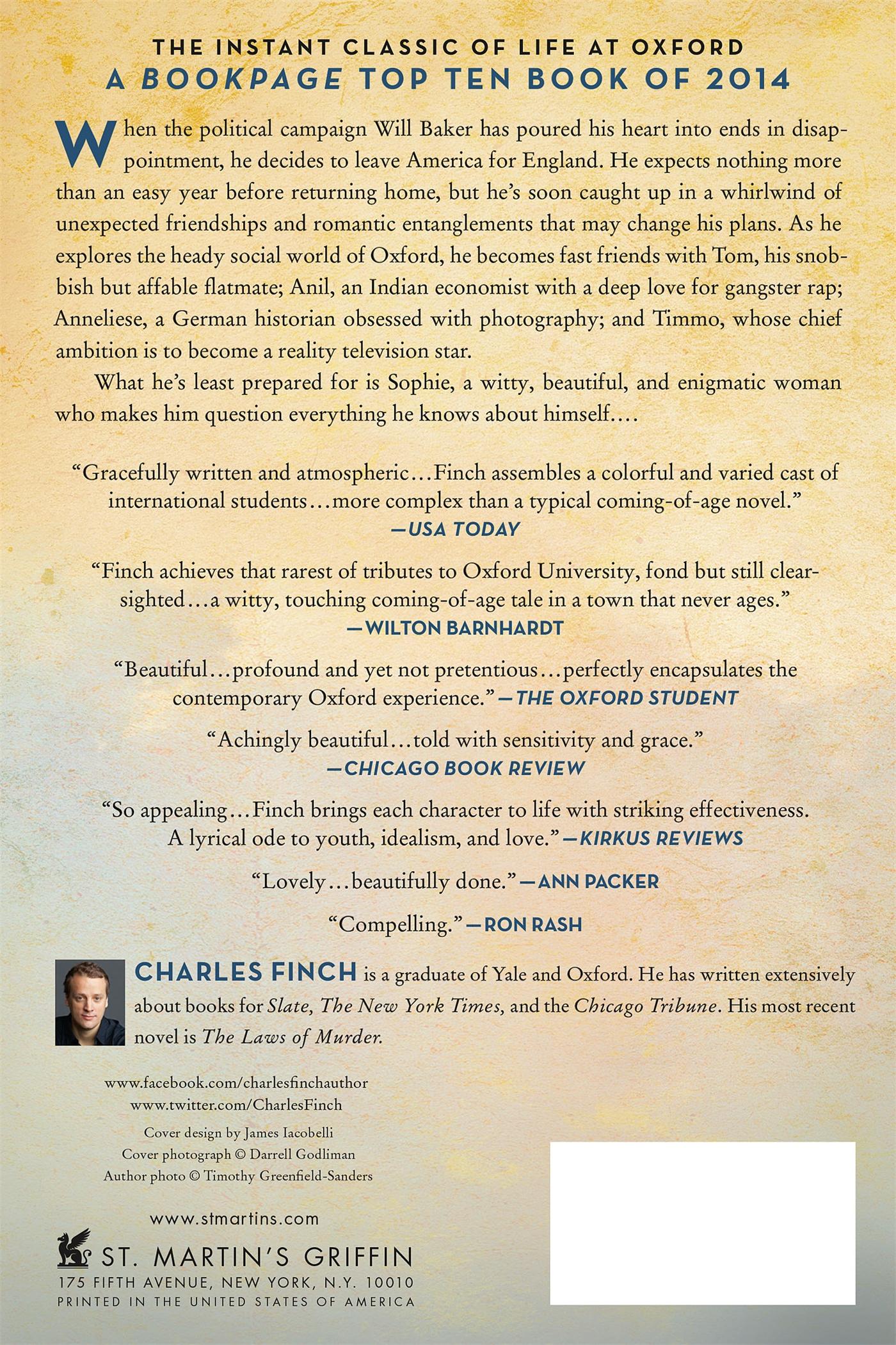 Rückseite: 9781250063250 | Last Enchantments | Charles Finch | Taschenbuch | Englisch | 2015