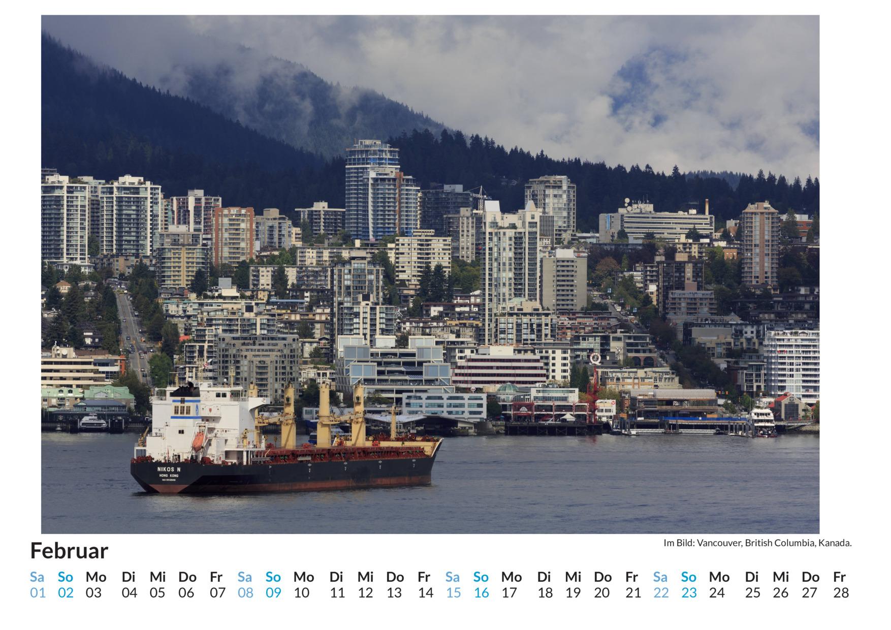 Bild: 9783759121400 | Vancouver - (Wandkalender 2025, Kalender DIN A4 quer,...