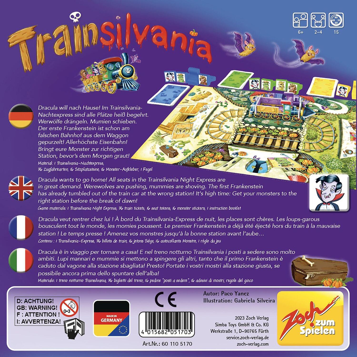 Bild: 4015682051703 | Trainsilvania | Spiel | 601105170 | Deutsch | 2023 | Zoch