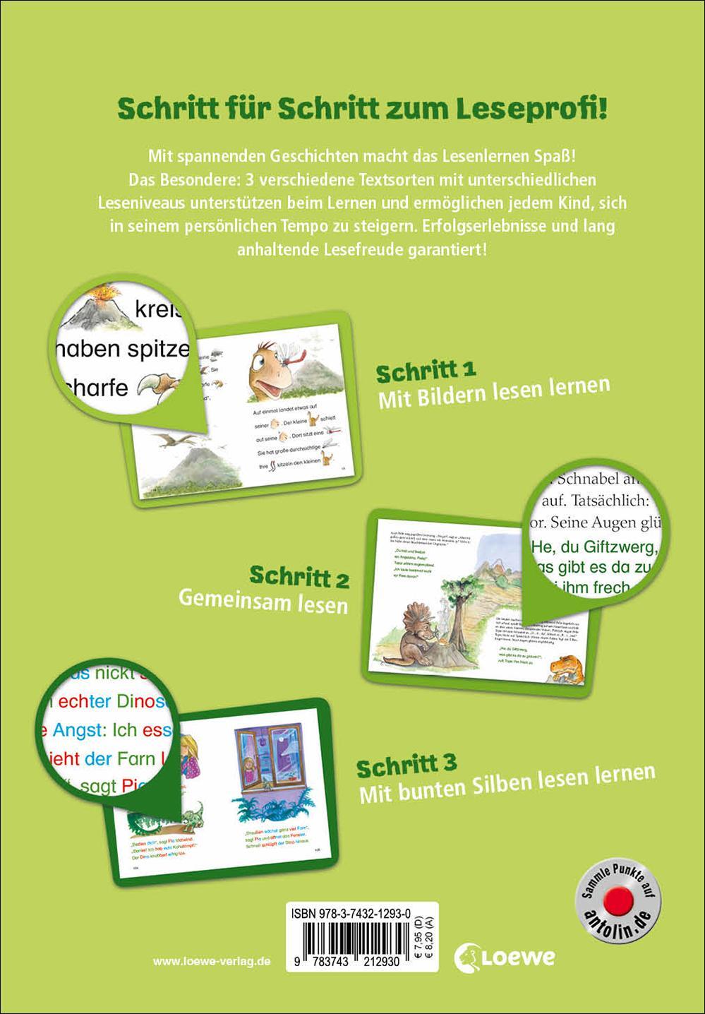 Rückseite: 9783743212930 | Lesenlernen in 3 Schritten - Die schönsten Dinogeschichten | Buch