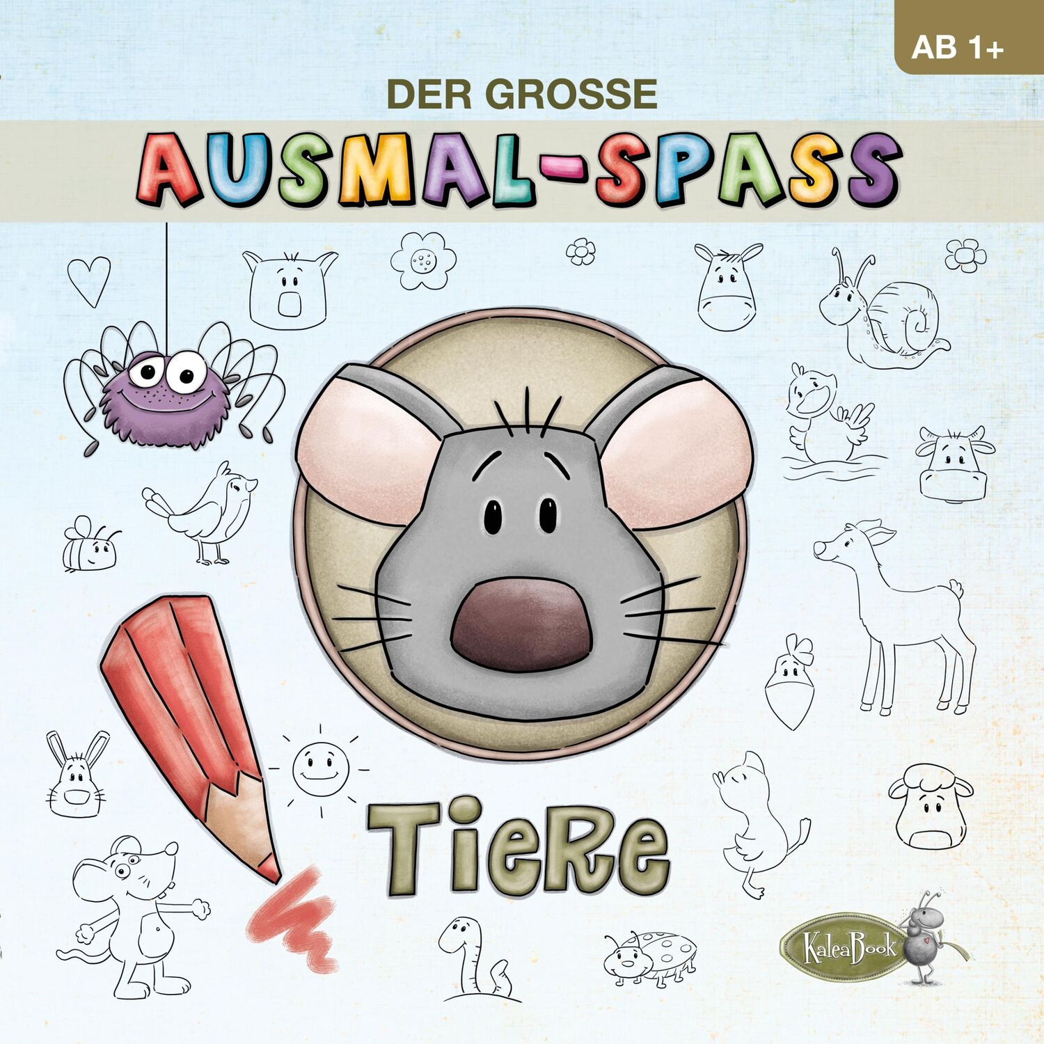 Cover: 9783906234144 | Der große Ausmal-Spaß (Tiere) | Jacqueline Kauer (u. a.) | Taschenbuch