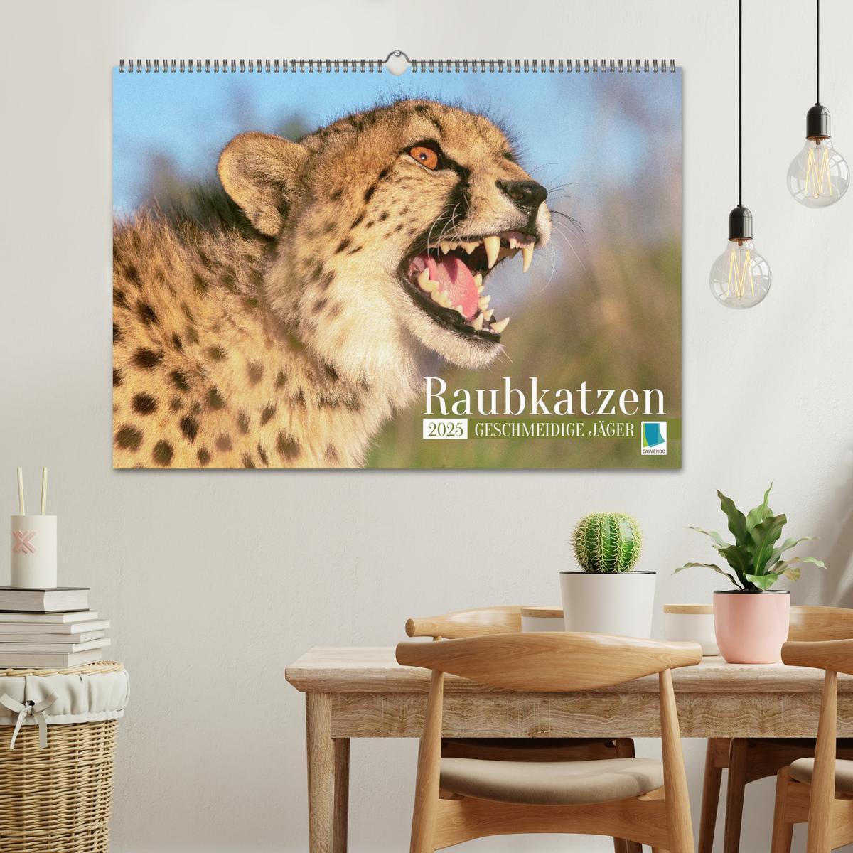 Bild: 9783435070565 | Raubkatzen: Geschmeidige Jäger (Wandkalender 2025 DIN A2 quer),...