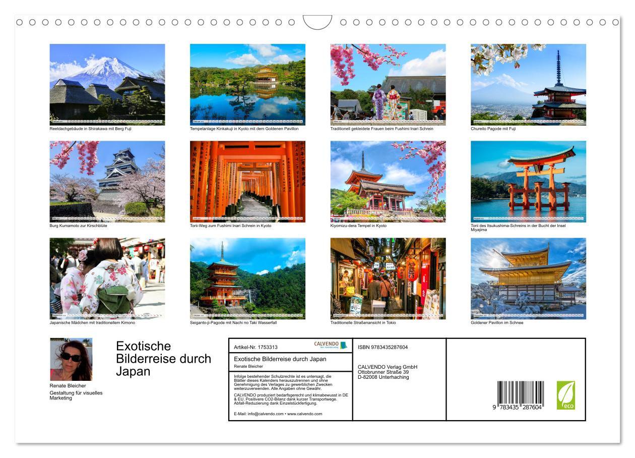 Bild: 9783435287604 | Exotische Bilderreise durch Japan (Wandkalender 2025 DIN A3 quer),...