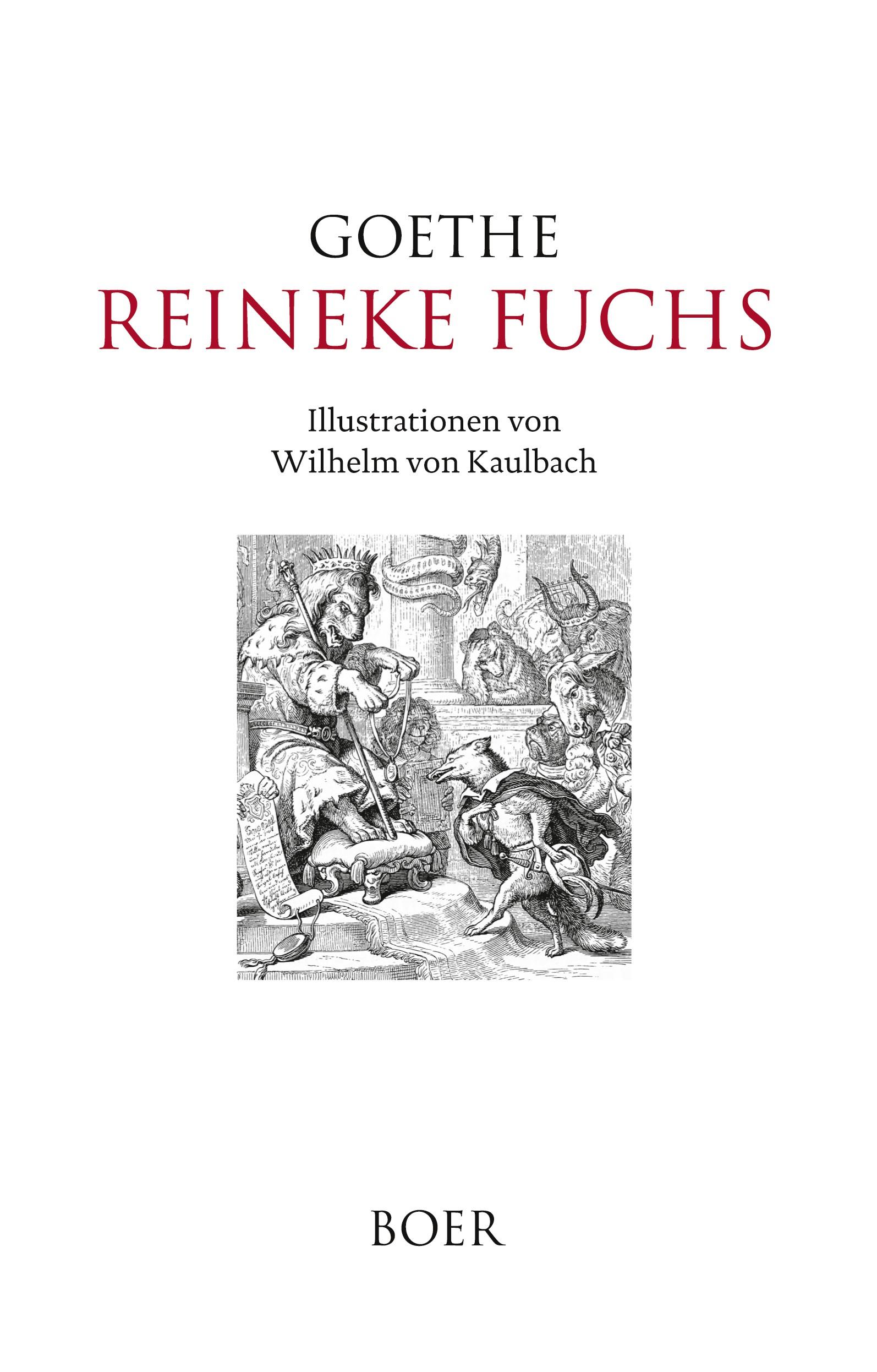 Cover: 9783966621779 | Reineke Fuchs | Illustrationen von Wilhelm von Kaulbach | Goethe