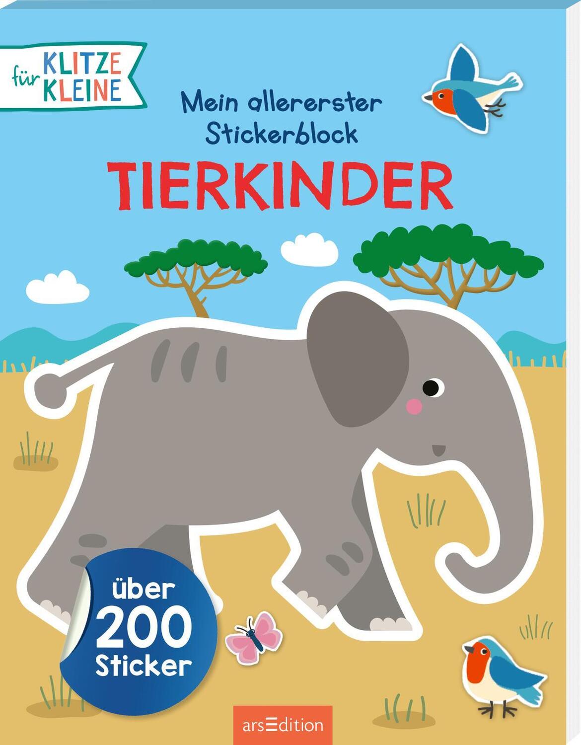 Cover: 9783845849096 | Mein allererster Stickerblock - Tierkinder | Über 200 Sticker | Buch