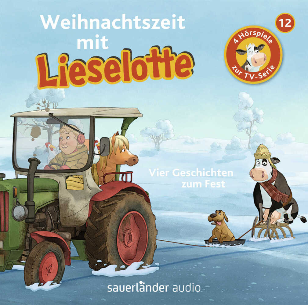 Cover: 9783839849484 | Weihnachtszeit mit Lieselotte, 1 Audio-CD | Vier Hörspiele - Folge 12