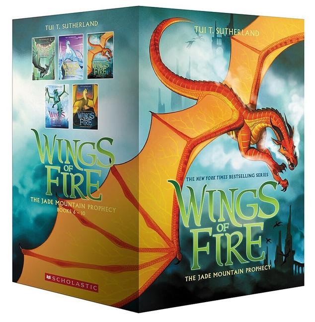 Cover: 9781338598896 | Wings of Fire: The Jade Mountain Prophecy (Books 6-10) | Sutherland