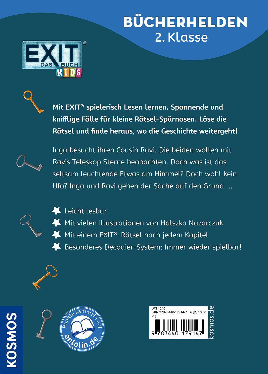 Bild: 9783440179147 | EXIT® - Das Buch, Bücherhelden 2. Klasse, Ufo in Sicht | Buch | 64 S.