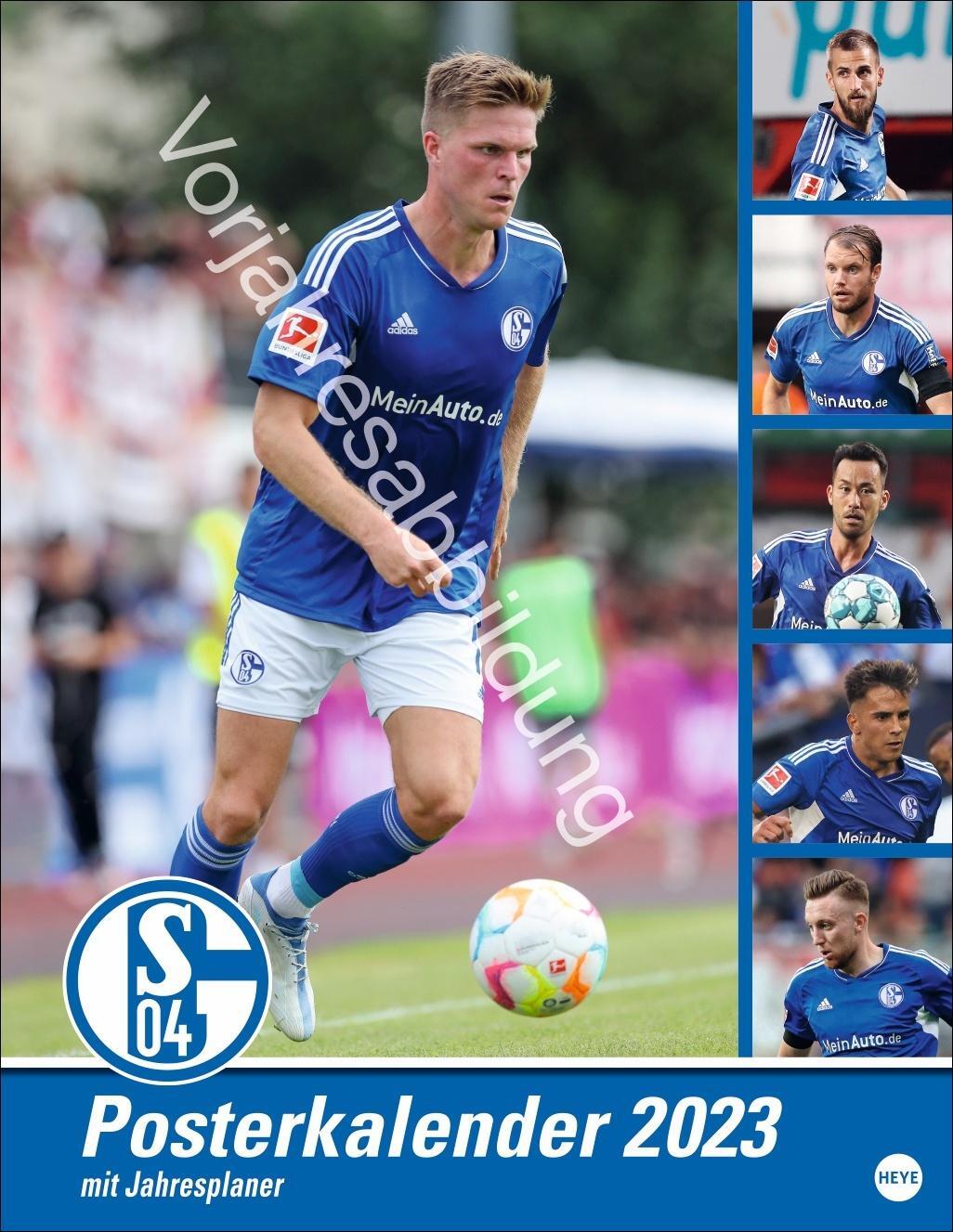 Cover: 9783756406197 | Schalke 04 Posterkalender 2025 | Kalender | Bundesliga Kalender Heye