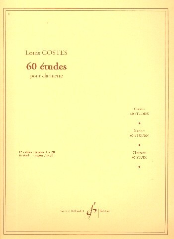 Cover: 9790043919483 | 60 Etudes Volume 1 | Louis Costes | Buch | Gerard Billaudot