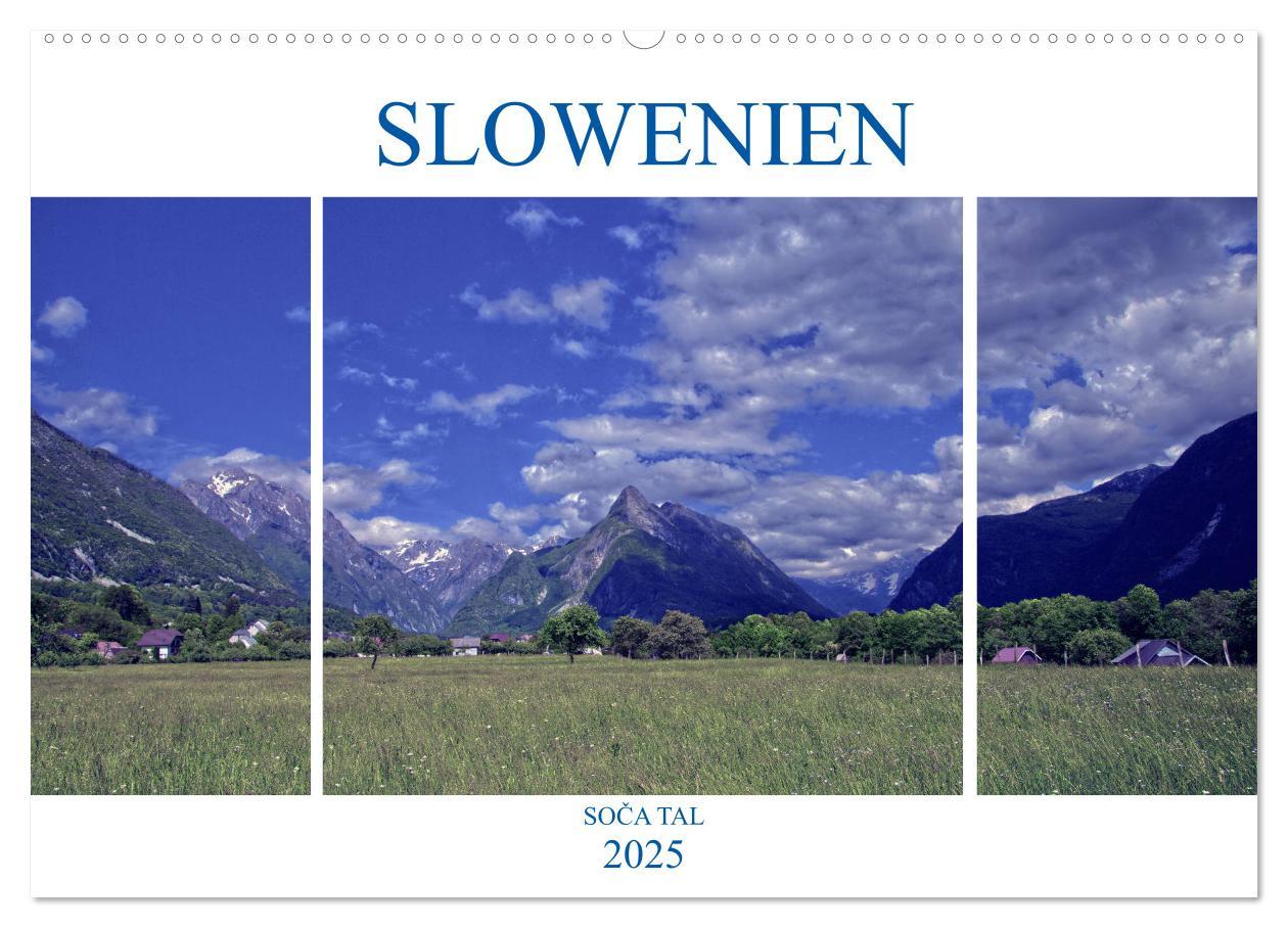 Cover: 9783435439287 | Slowenien - Soca Tal (Wandkalender 2025 DIN A2 quer), CALVENDO...