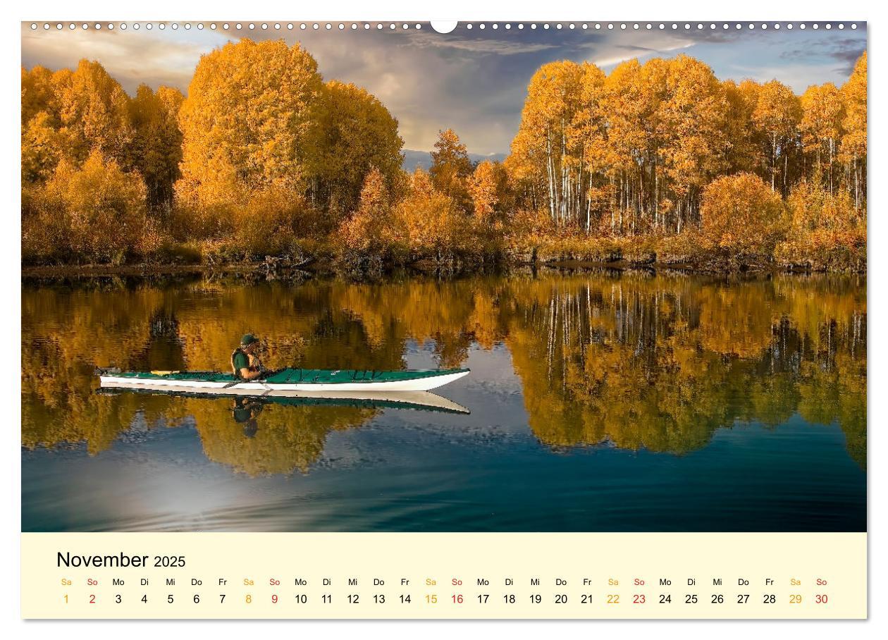 Bild: 9783383922923 | Kajak Abenteuer (Wandkalender 2025 DIN A2 quer), CALVENDO...