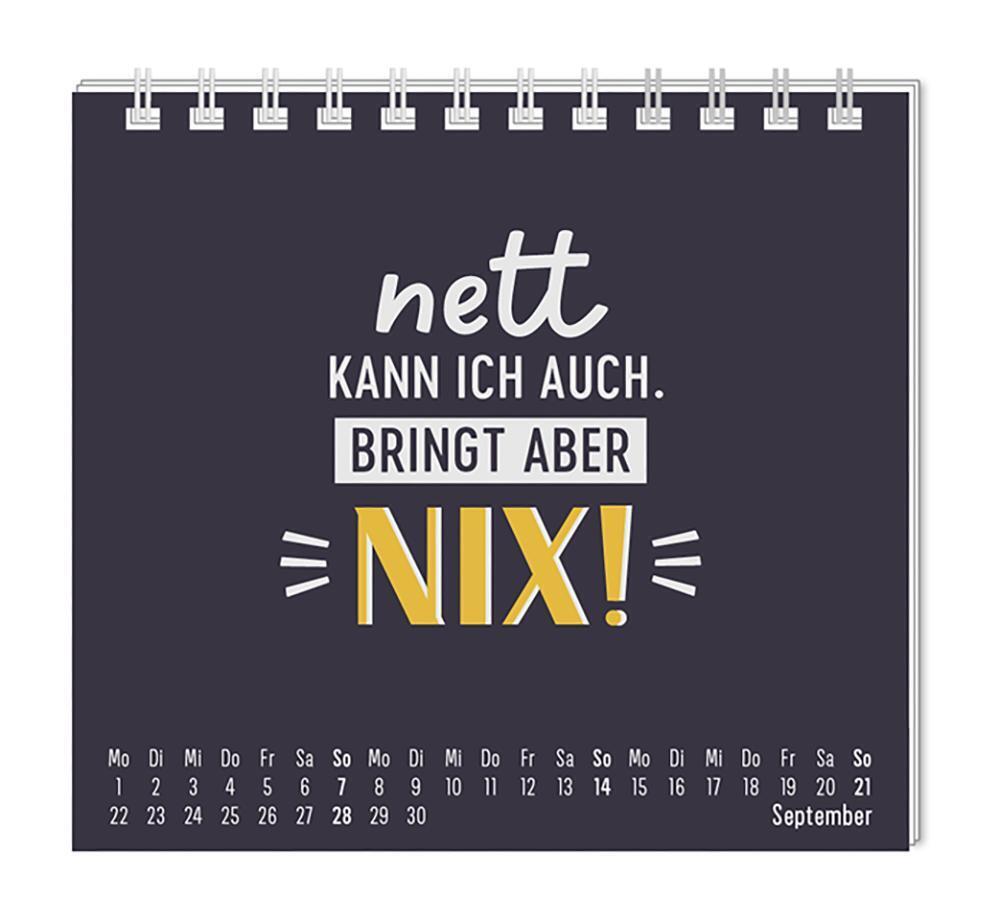 Bild: 9783986361082 | Mini-Kalender 2025 Nett kann ich auch | Mini-Kalender | Original