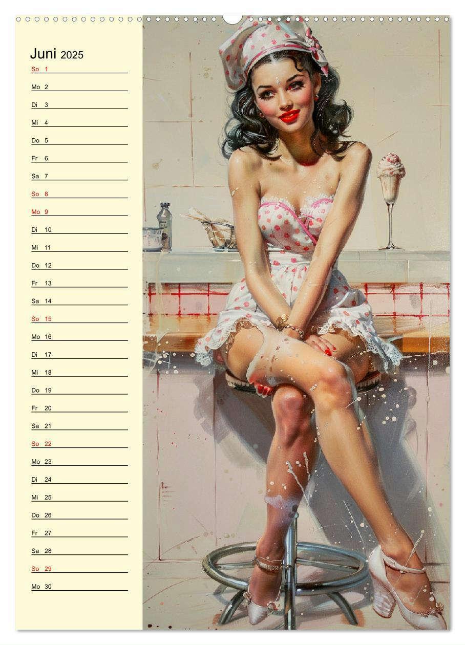 Bild: 9783457128794 | Sexy Pin-up-Girls. Moderne Kunst im Retro-Stil (Wandkalender 2025...