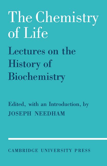 Cover: 9780521088855 | The Chemistry of Life | Eight Lectures on the History of Biochemistry