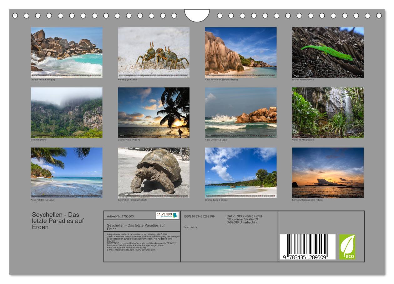 Bild: 9783435289509 | Seychellen - Das letzte Paradies auf Erden (Wandkalender 2025 DIN...