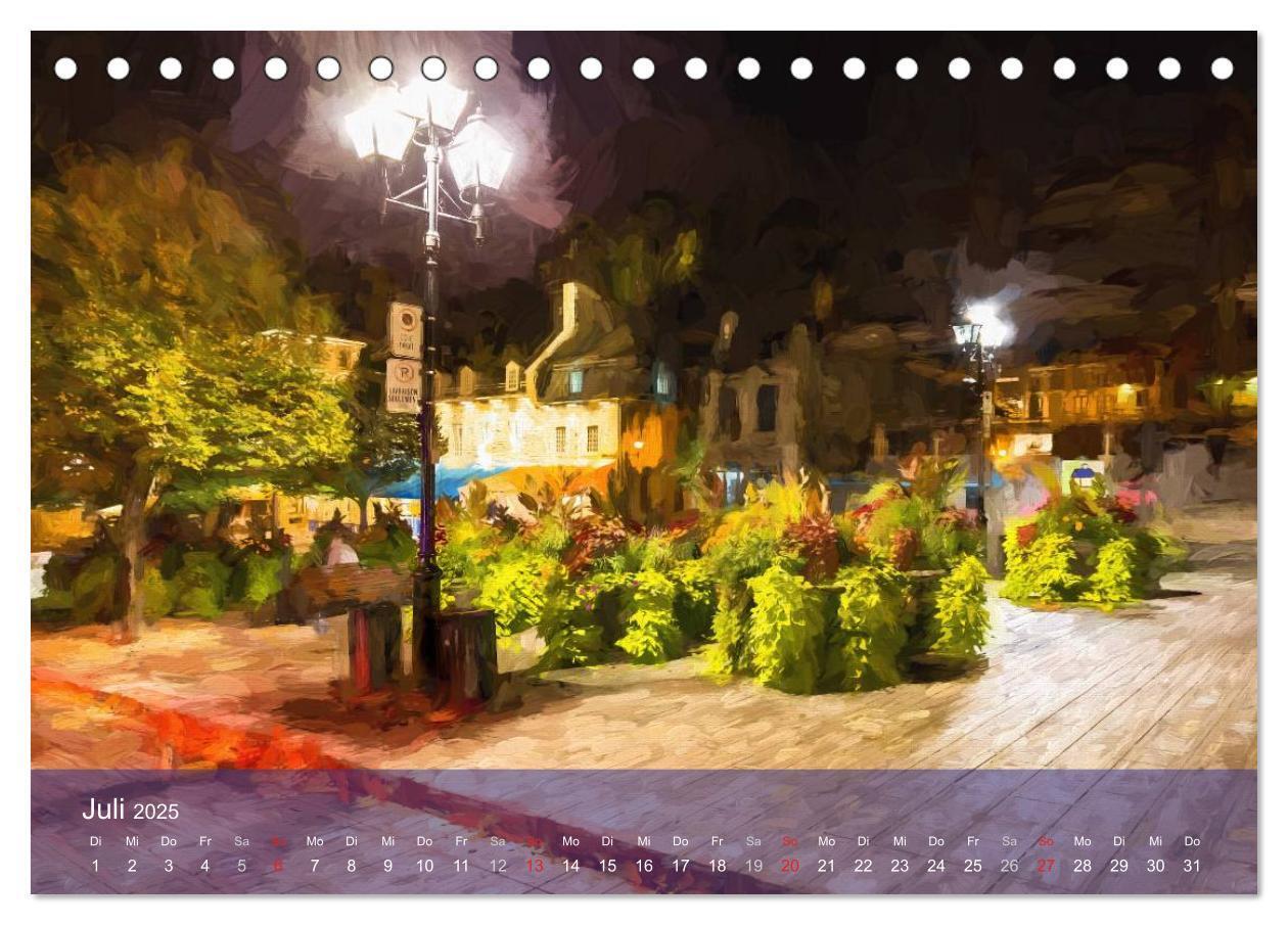 Bild: 9783435509164 | Montreal bei Nacht (Tischkalender 2025 DIN A5 quer), CALVENDO...