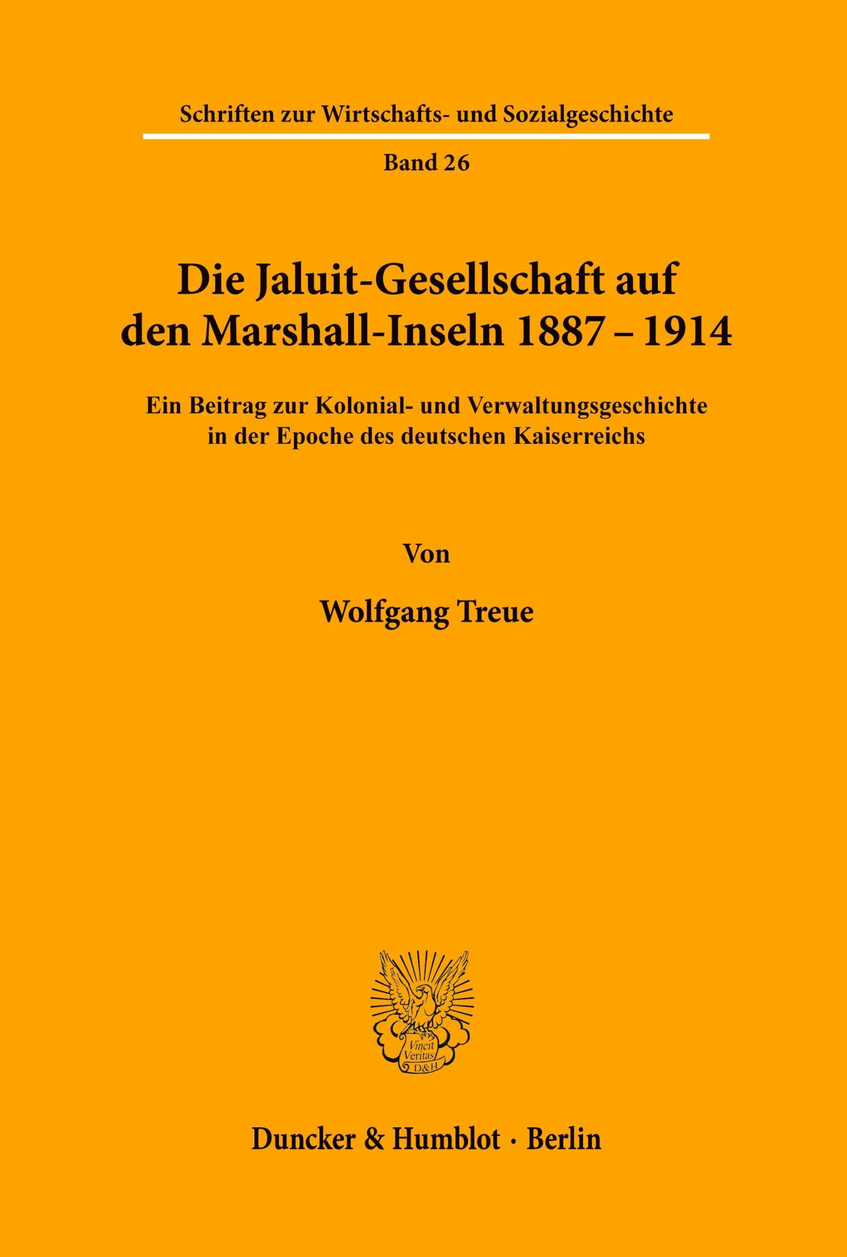 Cover: 9783428036325 | Die Jaluit-Gesellschaft auf den Marshall-Inseln 1887¿1914. | Treue