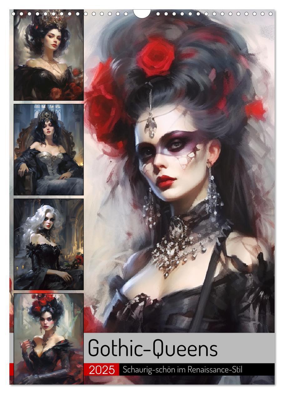 Cover: 9783435871537 | Gothic-Queens. Schaurig-schön im Renaissance-Stil (Wandkalender...