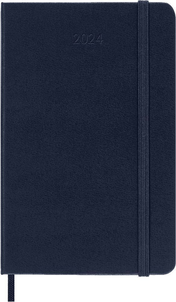 Cover: 8056598856682 | Moleskine 12 Monate Wochen Notizkalender 2024, Pocket/A6, Saphir