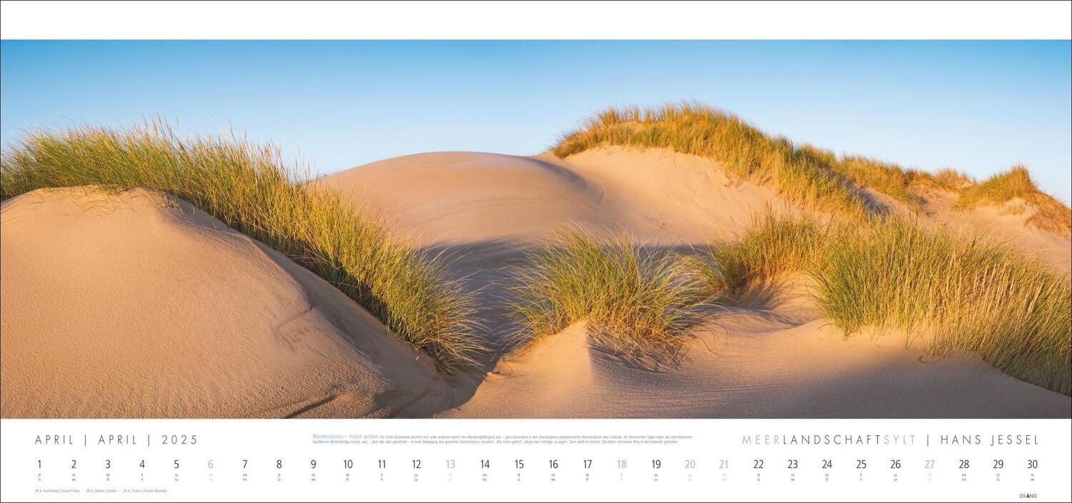 Bild: 9783964023544 | Meerlandschaft SYLT Kalender 2025 - Hans Jessel | Kalender | 13 S.