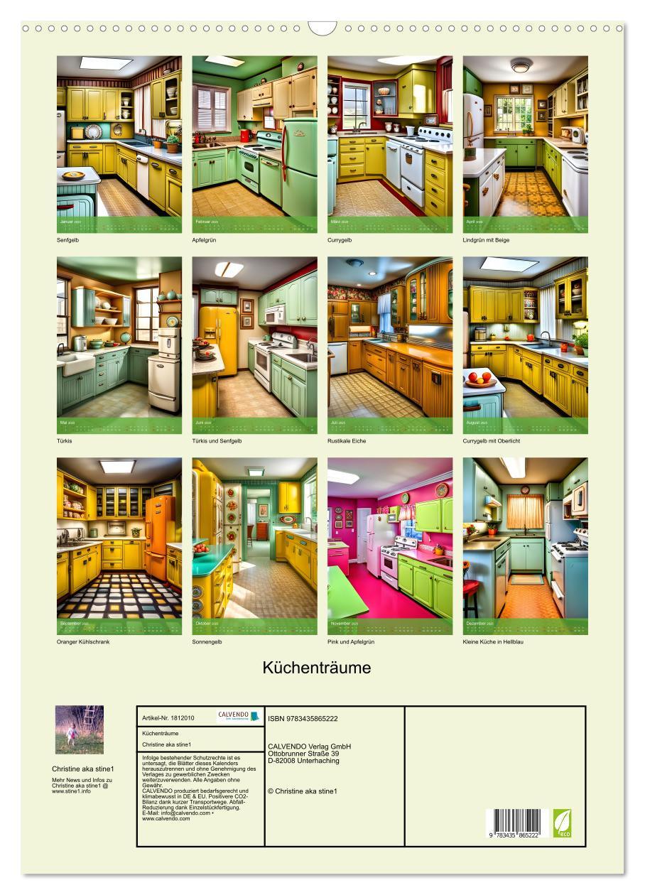 Bild: 9783435865222 | Küchenträume (Wandkalender 2025 DIN A2 hoch), CALVENDO Monatskalender