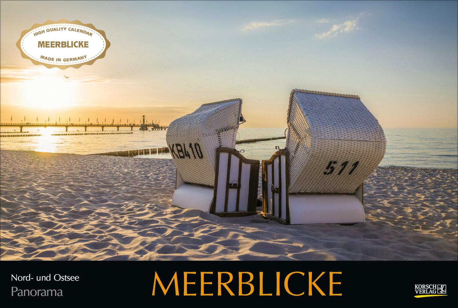 Cover: 9783731876014 | Meerblicke - Nord- und Ostsee 2025 | Verlag Korsch | Kalender | 14 S.