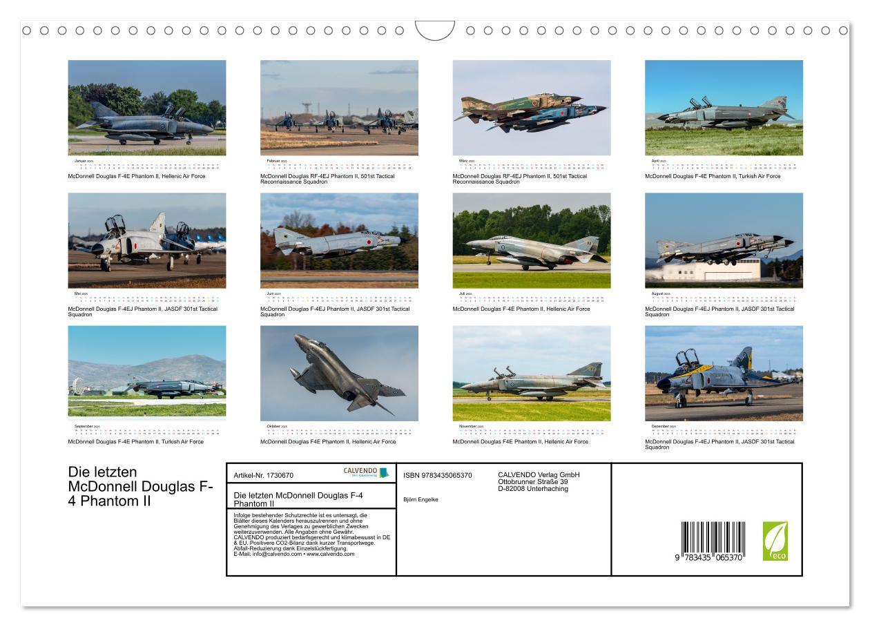 Bild: 9783435065370 | Die letzten McDonnell Douglas F-4 Phantom II (Wandkalender 2025 DIN...