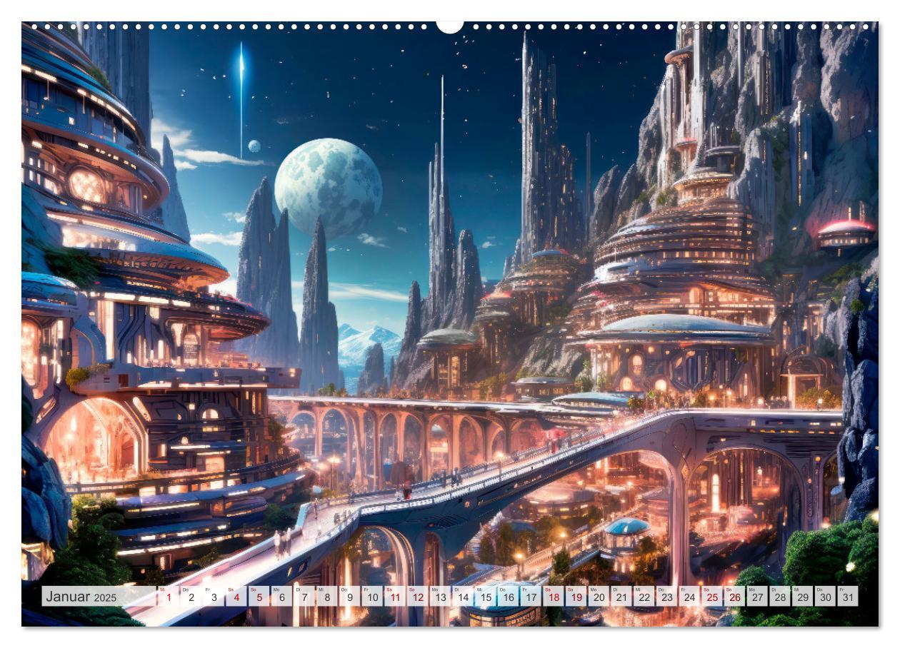 Bild: 9783383853265 | SCIENCE-FICTION Leben auf fernen Planeten (Wandkalender 2025 DIN A2...