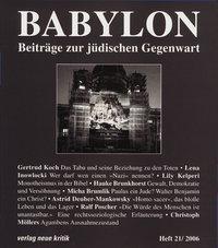 Cover: 9783801503765 | Babylon 21 | Beiträge zur jüdischen Gegenwart | Micha Brumlik (u. a.)